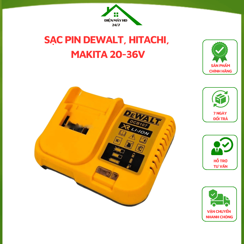 Sạc Pin Dewalt 20-36v dùng sạc pin máy khoan dewalt trung quốc