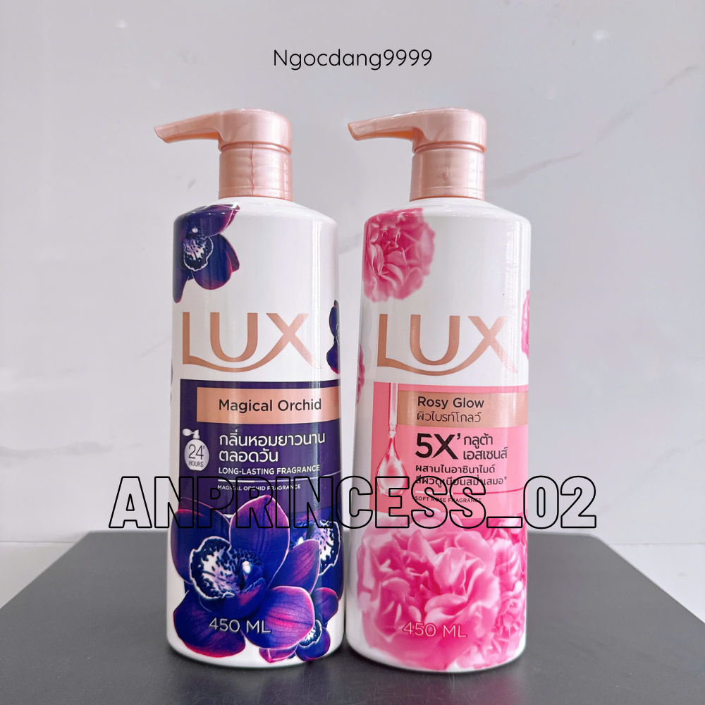Sữa tắm LUX nước hoa Magical và Rosy Glow 450ML/chai