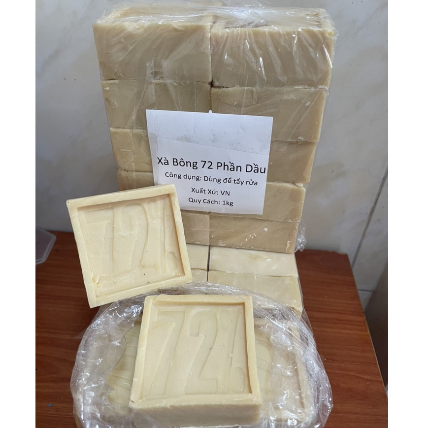 Xà bông 72 phần dầu thủ công,xà bông tẩy rửa,hàng VN