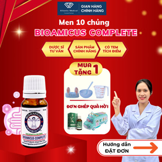 [Quà Xinh] Men Vi Sinh BioAmicus Complete Bổ Sung Lợi Khuẩn Hỗ Trợ Duy Trì Hệ Miễn Dịch Khỏe Mạnh Cho Bé Lọ 10ml