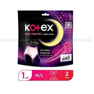  BĂNG VỆ SINH KOTEX BAN ĐÊM DẠNG QUẦN M-L 2 MIẾNG 