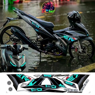 Tem rời Exciter 150cc - Mẫu xe xám [6 màu ]. Chất liệu PPF Cao Cấp : 3 Lớp, Chống Nước, Chống Phai Màu. Nhãn Dán Decal