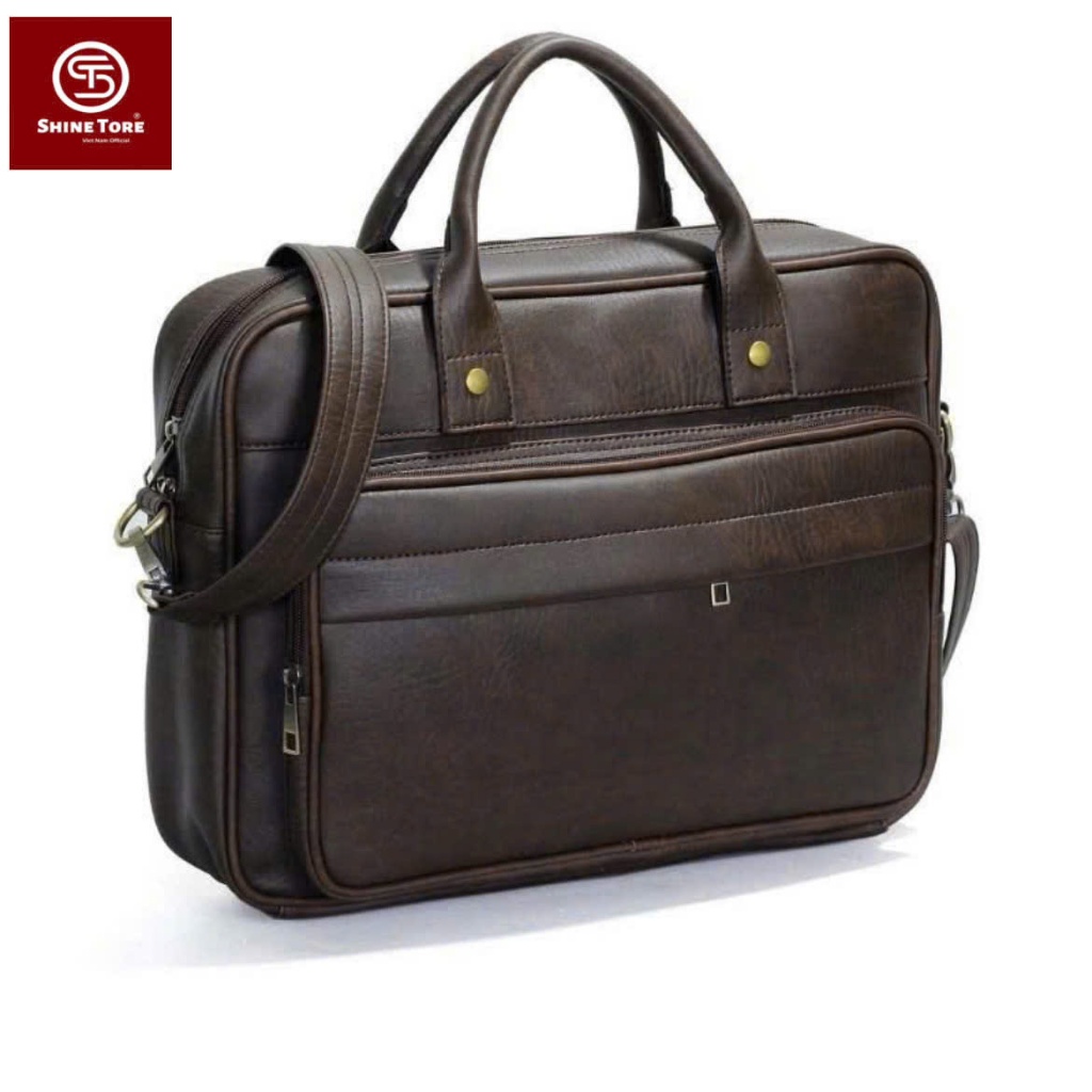 Cặp Da Nam , Túi Xách Công Sở Văn Phòng Đựng Laptop 15.6 inch SHINE TORE Sang Trọng lịch lãm -291