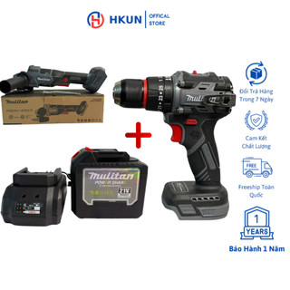  Combo Máy Cắt Mulitan M21V-5510 Và Máy Khoan Pin 3 Chức Năng Mulitan 3368 Động Cơ Không Chổi Than Chân Pin Phổ Thông Tặ 