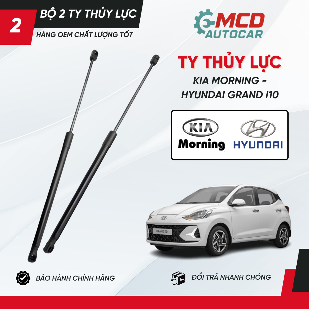 Bộ 2 Ty Chống Cốp Sau Các Dòng Xe KIA Morning - Carens - Rondo . Hàng OEM Chất Lượng Tốt . Dễ Dàng Thay Lắp Tại Nhà
