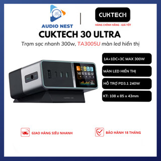 Trạm sạc CUKTECH 30 Ultra TA3005U Super Power Station 300W - Bảo Hành 18 Tháng