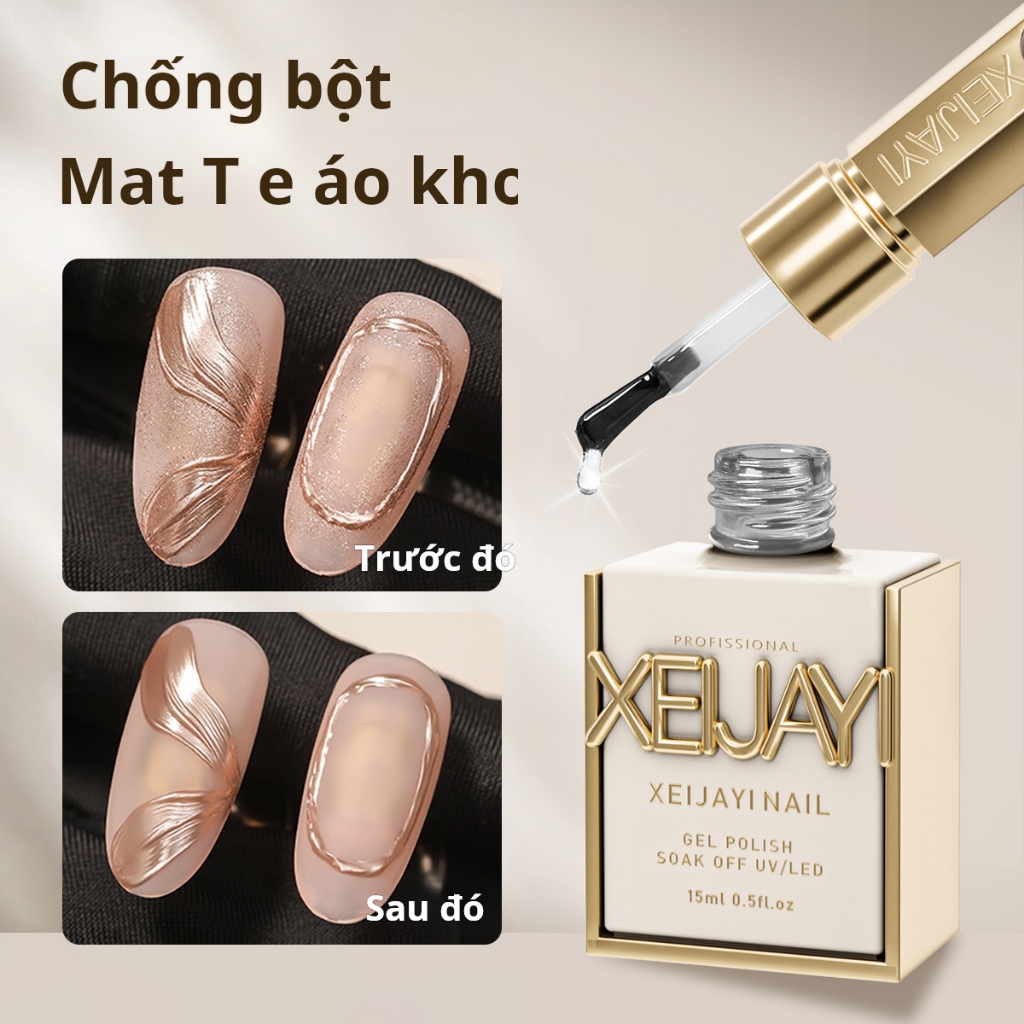 XEIJAYI 15ml  Nghệ thuật làm móng mới Top lì không lem Lâu trôi và thích hợp cho việc làm   móngtay gel DIY