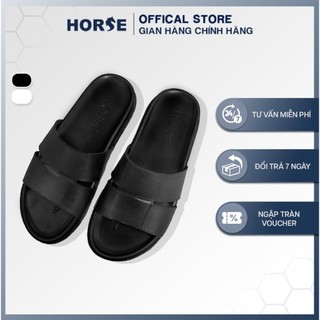 [ Horse Store ] - Dép Da Bò Cao Cấp Quai Ngang Nam Nữ Unisex Thời Trang HORSE Store - QV01