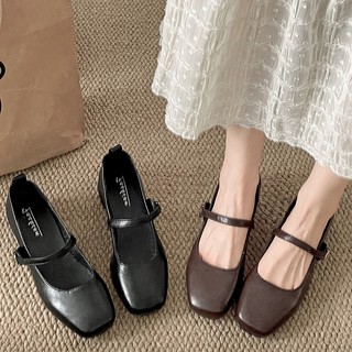 Giày Mary Jane Gót Vuông Nhỏ Nữ Tăng Chiều Cao Phong Cách Cổ Điển Pháp Xuân Thu 2025 MSP Q888