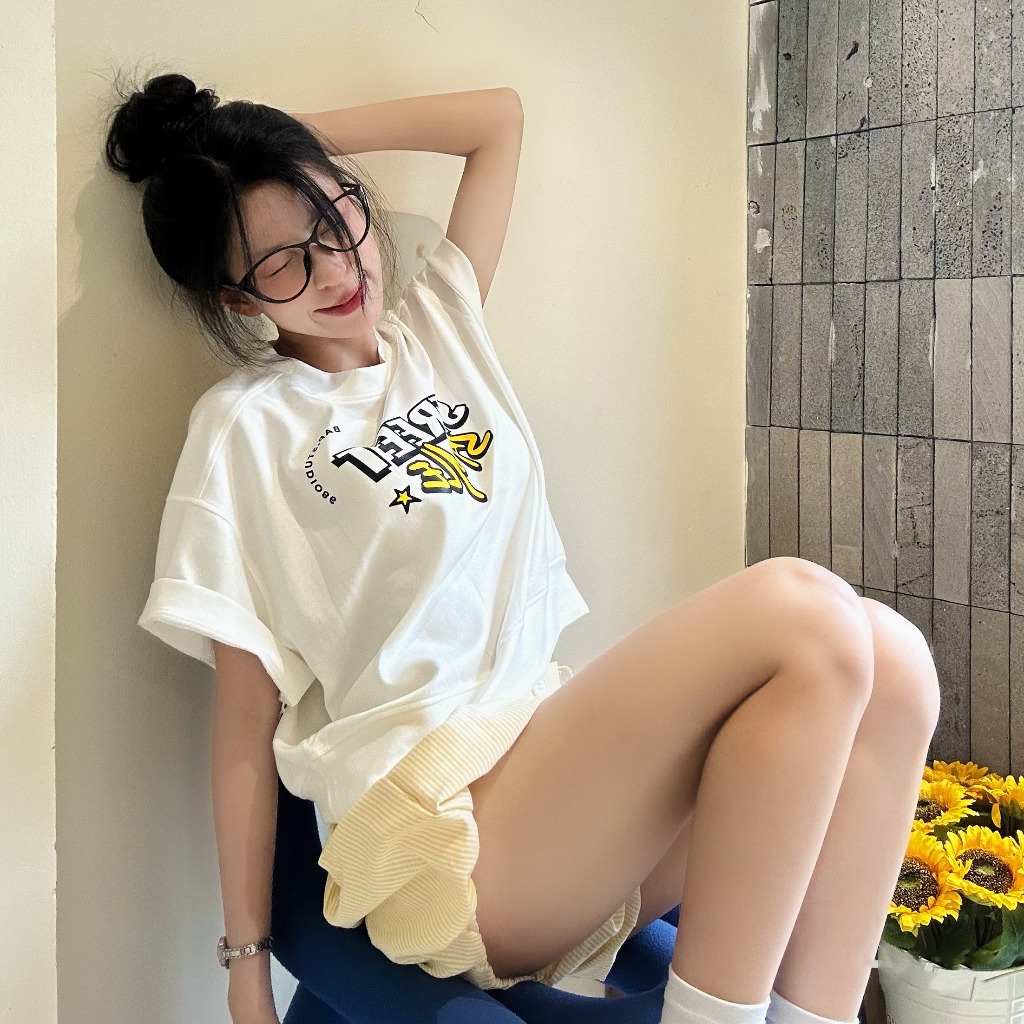 Áo thun bo gấu, áo phông tay hến chất liệu cotton mềm mịn, thoải mái BAP STUDIO H111