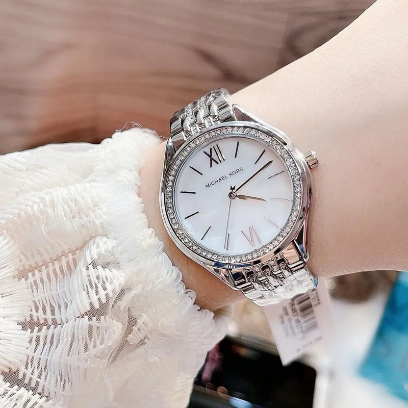 [Chín Hãng 100%] Đồng Hồ Nữ  Michael Kors MK7075 (7075) Máy Quartz (Pin) Siz 36 Dây Thép Không Gỉ Fu