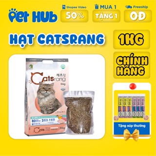 [1KG CHÍNH HÃNG] Hạt Catsrang Bao 5KG Thức Ăn Khô Cám Mèo Cat’s Rang Cho Mèo Mọi Lứa Tuổi Hàn Quốc