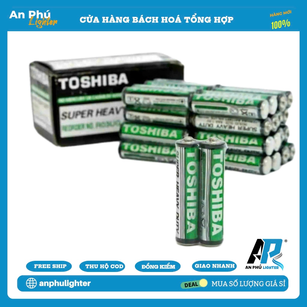 Pin Toshiba Nhí - Pin Toshiba AAA - Pin 1v5 - Hộp 40 Viên - Combo Nhiều Hộp