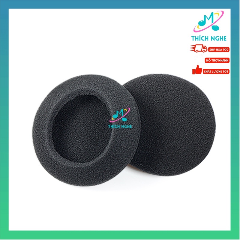 Mút bông Đệm Bọc Tai Nghe HeadPhones 18 25 30 35 40 45 50 55 60 65 75 mm - thich nghe nhạc