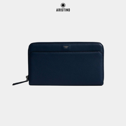 Ví cầm tay Nam Aristino Leather, chất liệu da bò nhập khẩu cao cấp, gọn nhẹ, tiện lợi -  ATW00702