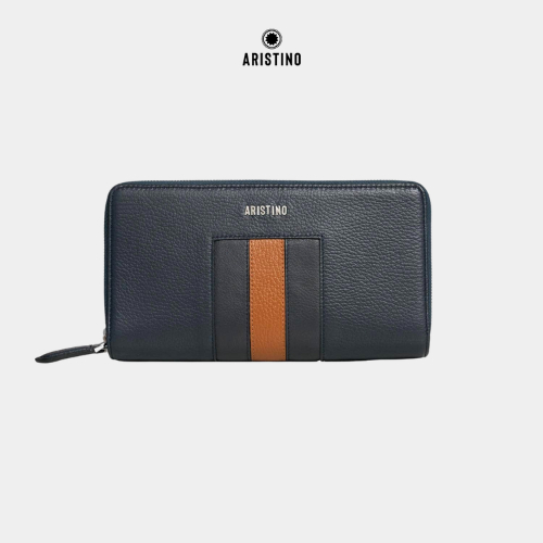 Ví da bò Travel Wallet nhập khẩu Nam Aristino Leather, chất liệu Da bò Ý cao cấp - ATW0110Z