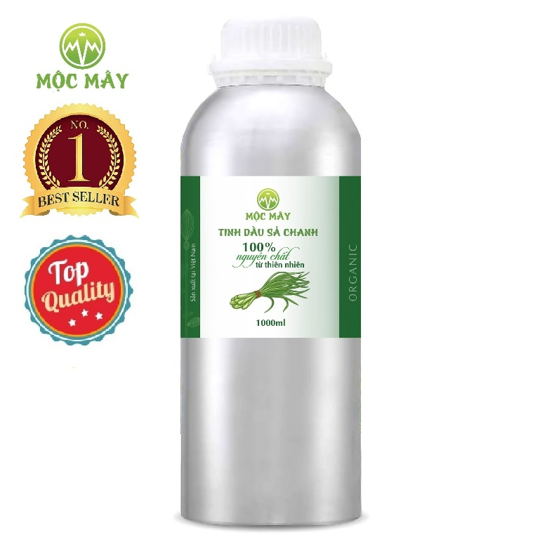  Tinh dầu sả chanh 1 lít  1000ml  Mộc Mây nguyên chất từ thiên nhiên đuổi muỗi xông thơm phòng 