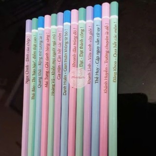 combo 10 bút chì pastel 2B khắc theo yêu cầu
