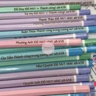 combo 10 bút chì pastel 2B khắc theo yêu cầu