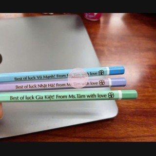 combo 10 bút chì pastel 2B khắc theo yêu cầu