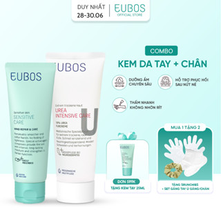 Combo Kem Dưỡng Da Tay EUBOS 75ml Và Kem Nứt Gót Dưỡng Da Chân UREA 10% Foot Cream 100ml Dưỡng Ẩm