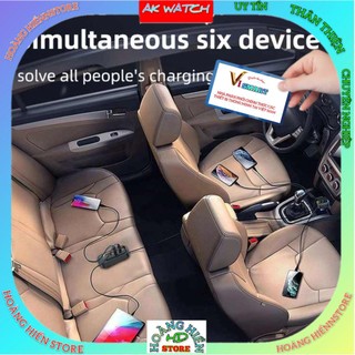 Tẩu sạc đa năng ViSmart 2 trạm sạc dây nối dài 1m tiện dụng sạc 2 vị trí trên ô tô
