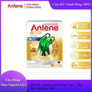 [Mẫu Mới Date Mới] Sữa bột Anlene gold 5x hương vani Hộp Giấy 1.2kg