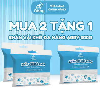    Mua 2 Tặng 1   Combo 3 Khăn Vải Khô Abby Đa Năng 600G Dành Cho Mẹ Và Bé An Toàn Với Mọi Làn Da 