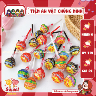  Combo Kẹo mút Chupa Chups hương hỗn hợp với vitamin C Đồ ăn vặt 