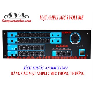 Bộ mạch pre ampli mic 8 volume - tặng mặt