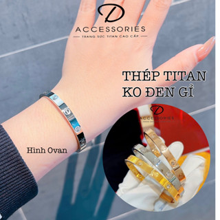 (Form Ovan) Vòng Tay TiTan Nam Nữ Sang Trọng Thời Trang Không Đen Gỉ .NguyenTraDuongAcc