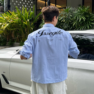 ✨ Áo Sơ Mi Boxy Dài Tay JSSEYITE Unisex – Kaki 2 Da Cao Cấp, Phối Chất, Cá Tính | SIXHUMAN HMA025 ✨