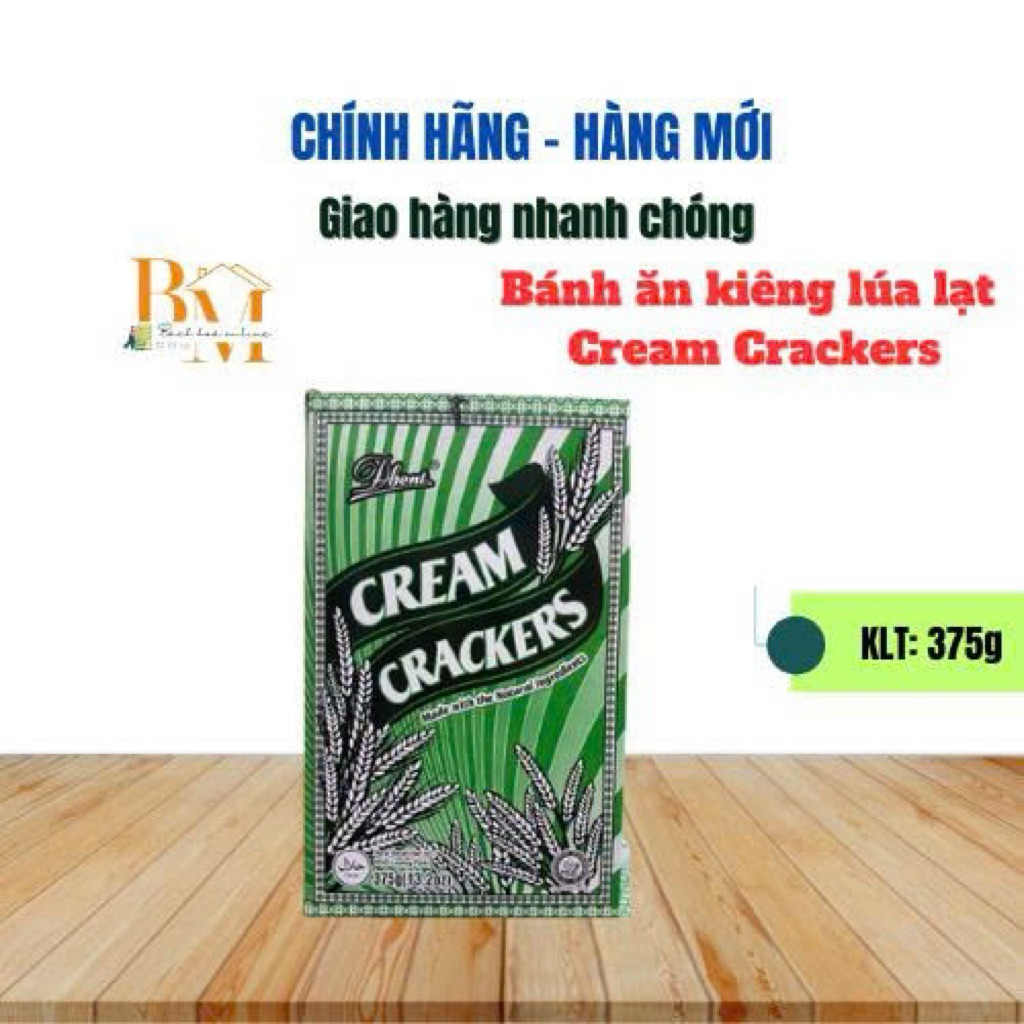 Bánh Ăn Kiêng Lúa Lạt Dbent Cream Crackers (Hộp 375g)