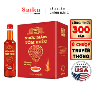  Nước mắm tôm biển Làng Chài Xưa 525ml Hồng Ngọc Đại Dương 300 năm truyền thống 