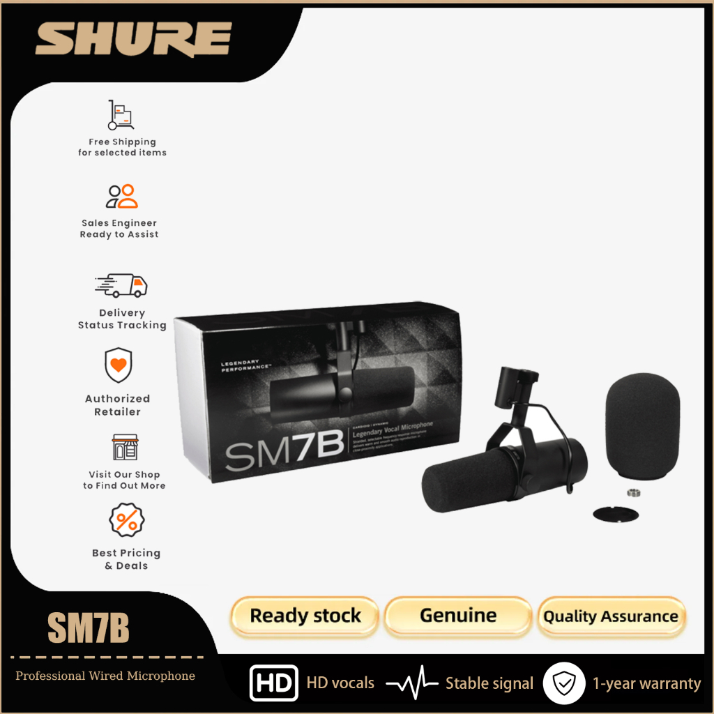 Shure SM7B micro ngưng tụ chuyên nghiệp micro drynamic cho videoke studio podcast vlog