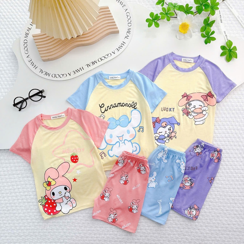 Bộ CỘC Tay Bé Trai-Gái Thun Lạnh Minky Mom Chính Hãng B2-TN-40