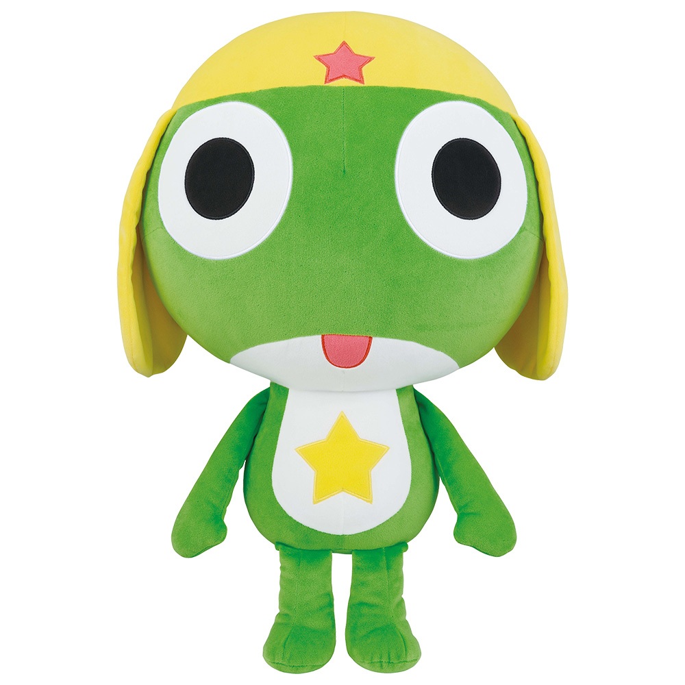 BANDAI Ichiban Kuji Keroro Gunso Last One Prize: Keroro Gunso huggable plush toy From Japan New