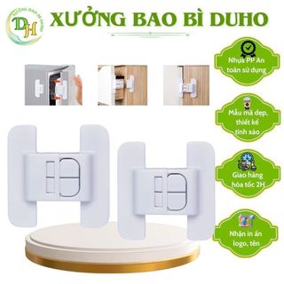 set 4 Khóa Cửa Tủ Lạnh Bảo Vệ An Toàn Cho Bé Khóa chốt tủ lạnh thông minh Khóa Chặn Tủ Chống Kẹp Tay