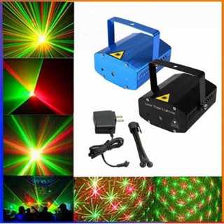  Đèn chiếu laser cảm biến âm thanh,cảm ứng theo nhạc,sân khấu quày bar Đèn led xoay sân khấu vũ trường quẩy nhạc 