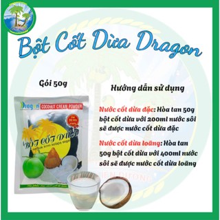 Bột cốt dừa Dragon nguyên chất 100%:thơm hơn & béo hơn