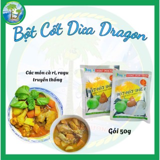 Bột cốt dừa Dragon nguyên chất 100%:thơm hơn & béo hơn