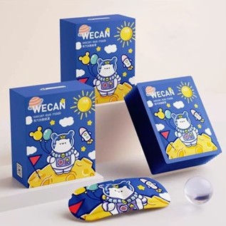 Mặt nạ hấp mắt, mặt nạ nén nóng một giờ, hoạt hình dễ thương đóng gói một hộp gồm mười mảnh, mười mảnh