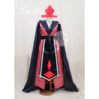 Trang phục Âu lạc - Hùng Vương - Lạc Long Quân màu đỏ đen tái chế từ nilon