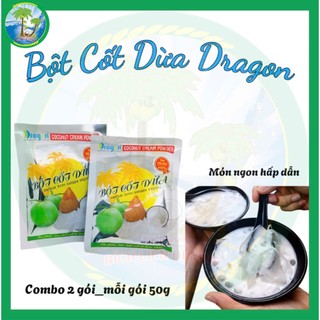 Bột cốt dừa Dragon nguyên chất 100%:thơm hơn & béo hơn
