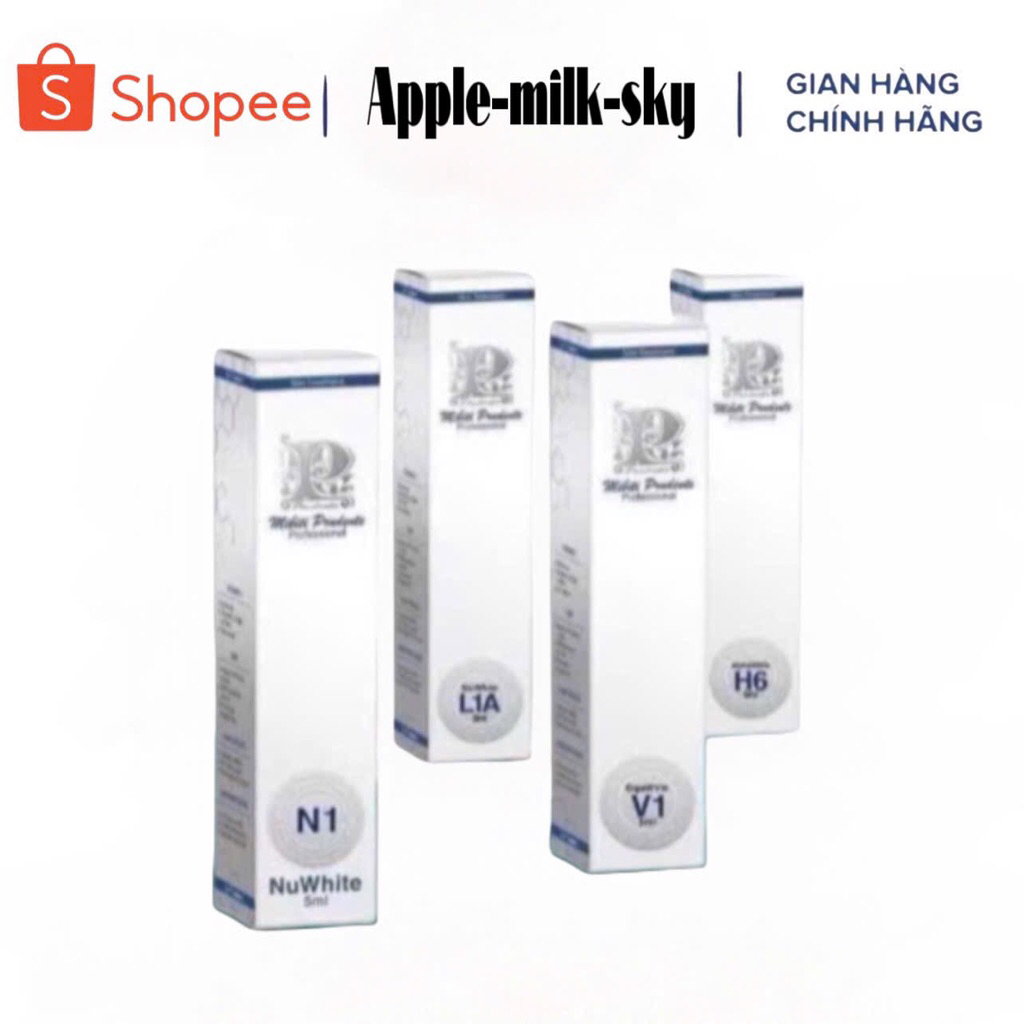 Kem Nuwhite Tem Vàng hồng nhũ hoa N1, hồng vùng kín nuwhite V1,Khử thâm nách mông bẹn H6, hồng môi n