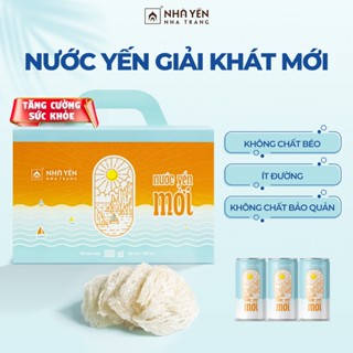 Lốc 6 lon Nước Yến Giải Khát Mới 180ml Không Chất Béo, Ít Đường, tốt cho tiêu hóa