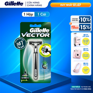 Dao Cạo Râu Gillette Vector - 1 Cán 1 Lưỡi dao cạo