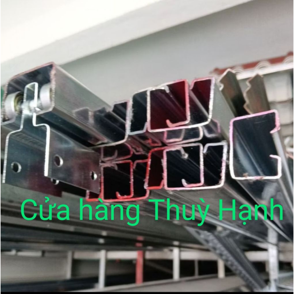 u trượt, ray trượt, máng trượt treo cửa lùa, máng lùa treo, ray treo 30*40 mm,