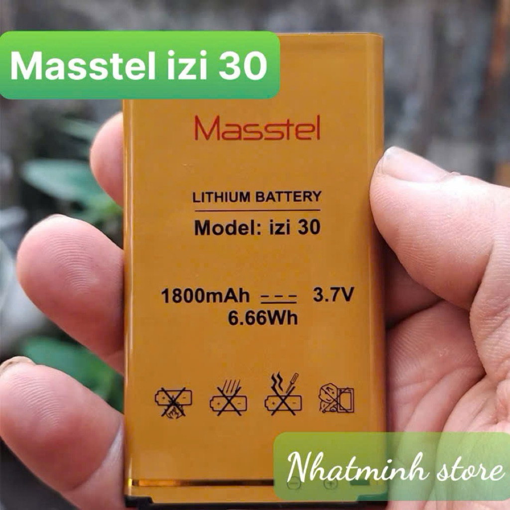 Pin Điện Thoại Masstel Izi 30 Chính Hãng _ Bảo Hành 12 Tháng