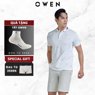 Áo Polo Nam OWEN Kiểu Dáng Trẻ Trung Tôn Dáng,mã APV253611 Chất Liệu Cotton Thoáng Mát Mềm Mịn